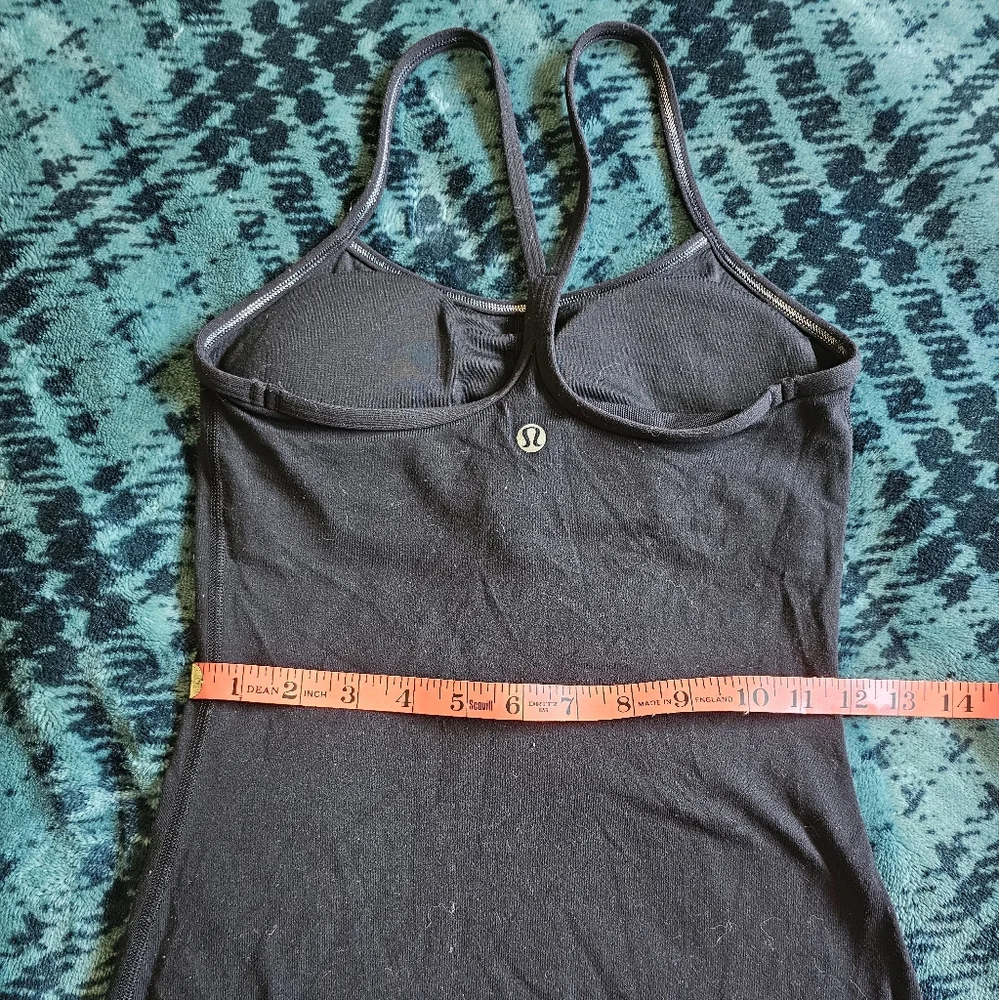 Lululemon black bra protection tank top‎ size XS-S